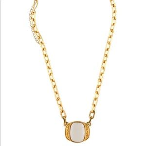 Vintage YSL Chalcedony Pendant Necklace
